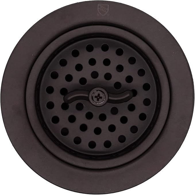Westbrass A213-12 3-1/2" Wing Nut Twist Style Large Kitchen Sink Basket Strainer, Oil Rubbed Bronze