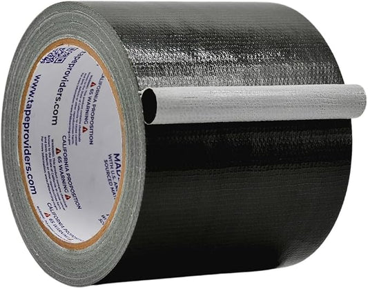 WOD DTC10 Advanced Strength Industrial Grade Black Duct Tape, 4 inch x 60 ft. Waterproof, UV Resistant For Crafts & Home Improvement