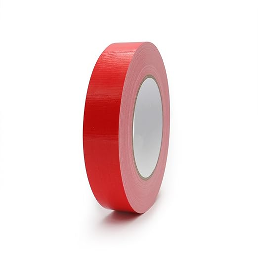 Duct Tape 1 Inch X 44 Yards, 8.5 mil Thickness, Heavy Duty Red Duct Tape, No Residue, Waterproof, Tear by Hand for Repairs, Industrial, Professional Use