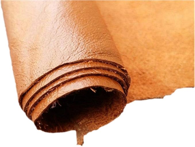 REED Leather HIDES - Cow Skins (10 Square Foot, Orange) | Arts and Crafts