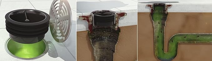 Waterless Trap Seal, 6 Inch, Fitting Pipes with Diameters Between 145-155 mm
