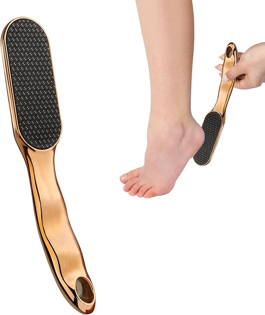 Nano Glass Foot File, Glass Foot File Callus Remover for Hard Skin and Cracked Heels, Anti-Slip Heel File for Smooth Feet, Wet or Dry Foot Scrubber