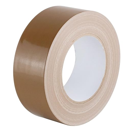 GTSE Brown Duct Tape, 2 Inches x 55 Yards (164 ft), Heavy Duty, Waterproof Repair Tape for Indoor or Outdoor Use, 24 Rolls