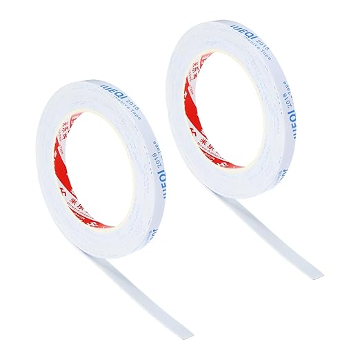 PATIKIL 3/8" W x 3/64" T x 16.4Ft EVA Single Sided Foam Tape, 2Pcs Multipurpose Sealing Strip Foam Waterproof Weather Stripping Foam Sealing Foam Strips with Adhesive for Door, White