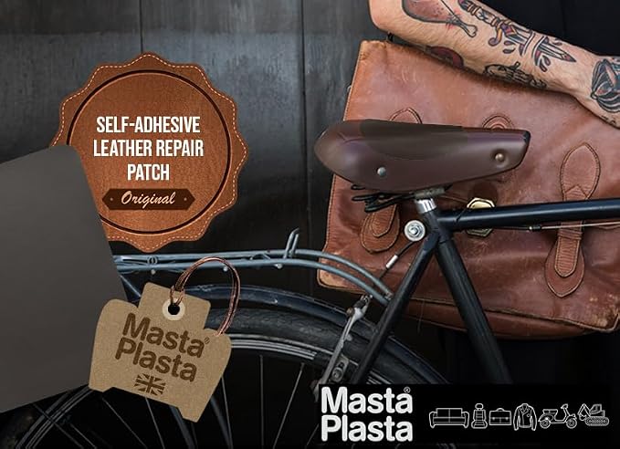 MASTAPLASTA Original Leather Repair Tape - Bronze 150 x 10cm (60" x 4"). Upholstery-Quality. Quick and Easy Leather Repair Patch Self Adhesive for Couch, Leather Patches for Car Seats