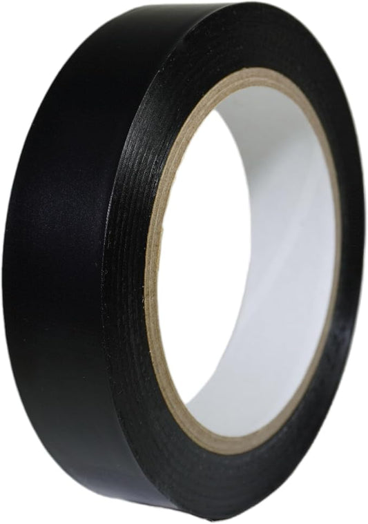 GGR SUPPLIES T.R.U. CVT-536 Black Vinyl Pinstriping Dance Floor Tape: 1 in. Wide x 36 yds. Several Colors