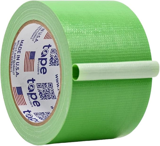 WOD DTC10 Advanced Strength Industrial Grade Light Green Duct Tape, 3 inch x 60 ft. Waterproof, UV Resistant For Crafts & Home Improvement