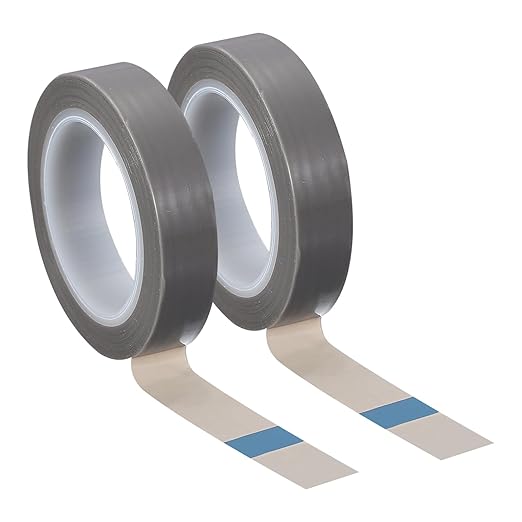 PATIKIL 0.5" x 33ft Heat Resistant Tape, High Temperature Tape PTFE Adhesive High Heat Tape Waterproof Smooth Surface for Vacuum Sealer Machine Insulation Protection, 0.1mm Thick, 2PCS