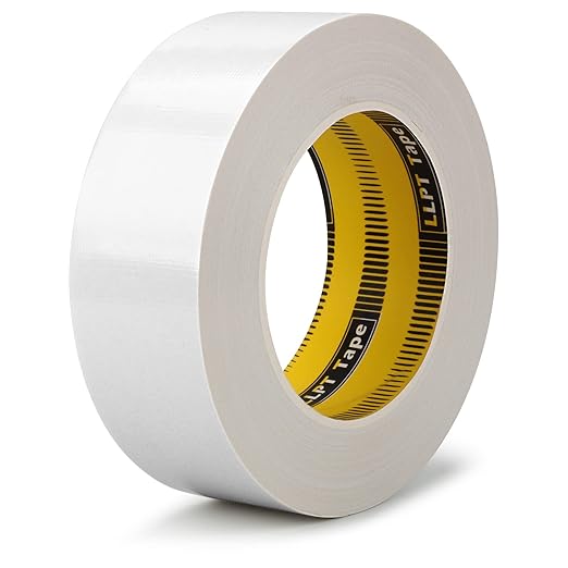 LLPT Duct Tape Premium Grade 1.6 Inches x 108 Feet x 11 Mil Easy Tear Residue Free Strong Adhesive Color White (DT409)