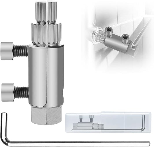 New Pipe Extractor Tool Pipe Nipple Extractor Set Pipe Remover Kit Broken Pipe Thread Remover Fits 1/2 inch to 1 inch Pipe Capacity Great Diy Gift for Men (Silver)