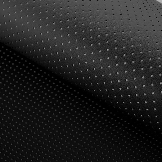 Leather Repair Patch, Breathable Perforated Strong Sticky Self Adhesive Repair Patch, DIY Leather Patches for Couches, Furniture, Sofa, Car, Chair (Black 8x12inch)