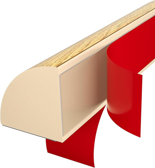 Flexible Quarter Round Molding, Mini Peel and Stick Rubber Trim Moulding(480Inch)