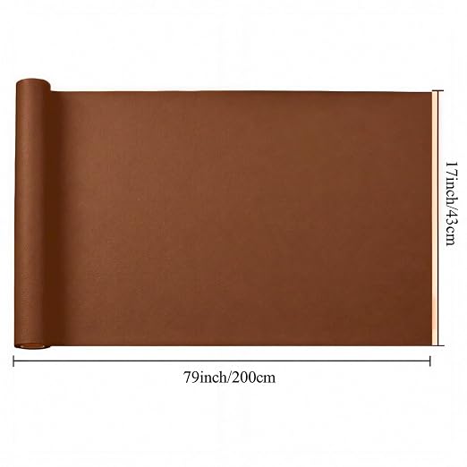 SYRKRC Leather Self Adhesive Leather Repair Set, Leather Repair Patch, Faux Leather Patches, Leather Repair and Renovation for Sofa, Car Seats, Leather headboard, Handbags (Brown, 17 x 79 Inch)