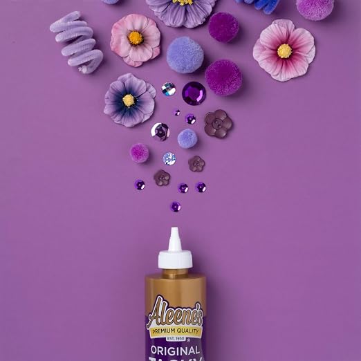 Aleene's Original Tacky Glue, All Purpose Adhesive, Perfect for Crafts and DIY Projects, Dries Fast and Clear, 4 fl oz 3-Pack