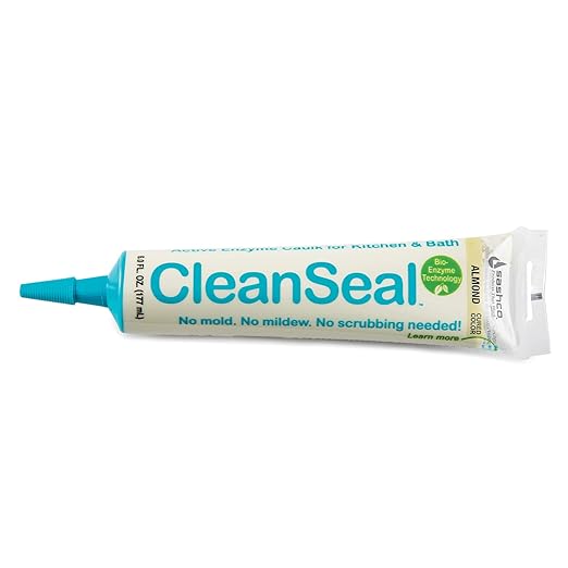Sashco Clean Seal Active Enzyme Caulk, Kitchen & Bath, Almond, 6oz. (Pack 1)