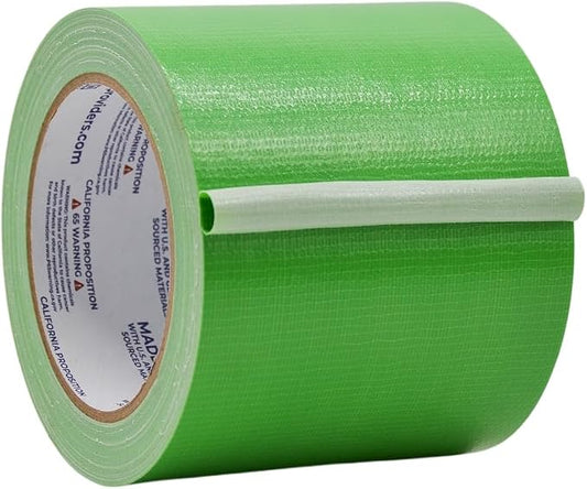 WOD DTC10 Advanced Strength Industrial Grade Light Green Duct Tape, 4 inch x 60 ft. Waterproof, UV Resistant For Crafts & Home Improvement