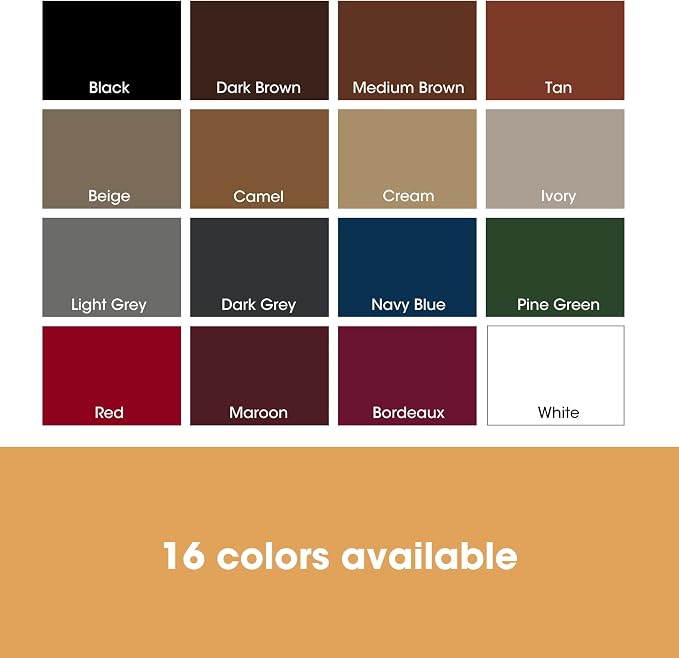 Furniture Clinic Leather Repair Paint | 2-in-1 Seal and Color | Use on Scratches, Tears, and Holes in Car Seats, Furniture | Quick and Easy Leather Repair Kit for Furniture (Ivory, 250ml / 8.5oz)