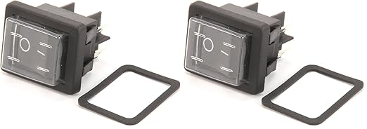 Sunkist 15D Rocker Switch and Switch Seal for Sunkist No. 8 Commercial Juicers and S-102 Commercial 6-Wedge Sectionizers (Pack of 2)