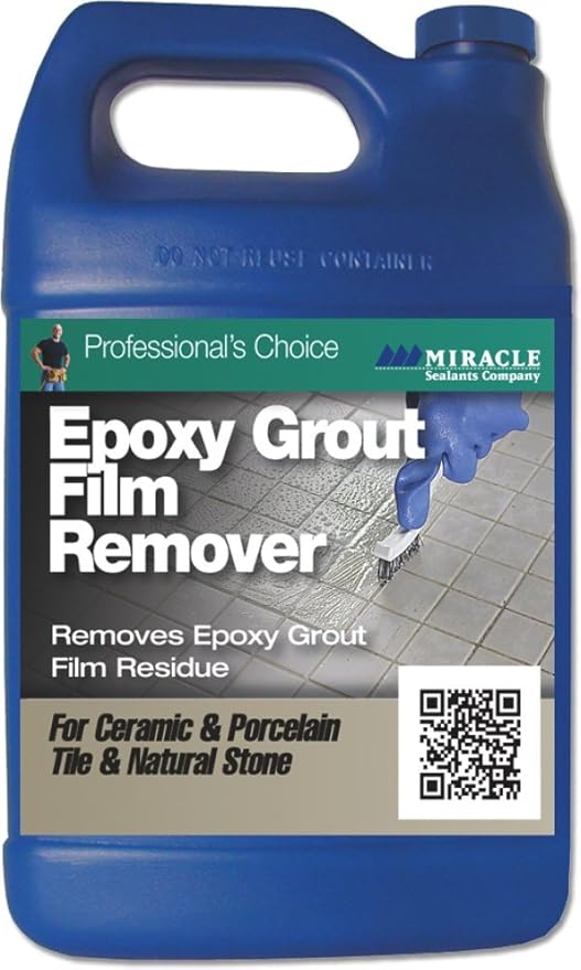 Miracle Sealants Epoxy Grout Film Remover for Ceramic & Porcelain Tile, Tile & Natural Stone, Gallon
