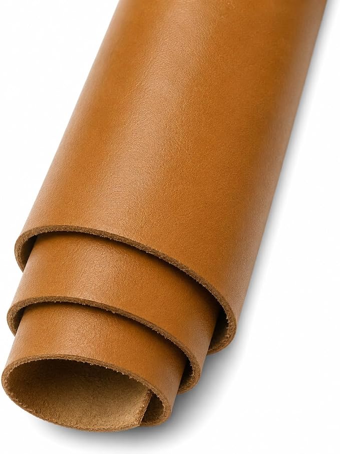 REED Leather HIDES - Cow Skins (20 Square Foot, Light Brown) | Arts and Crafts