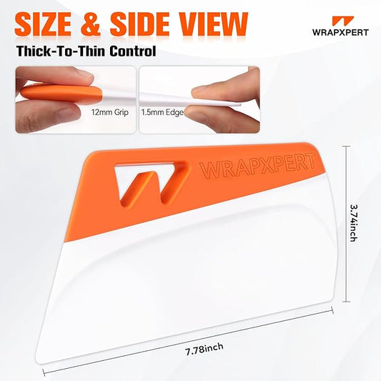 WRAPXPERT Wallpaper Smoothing Tool, Wallpaper Squeegee for Peel and Stick, 7.87 Inch Smoothing Squeegee Smoother for Wall Paper Applying, Adhesive Contact Paper, Backsplash, Window Film Installation
