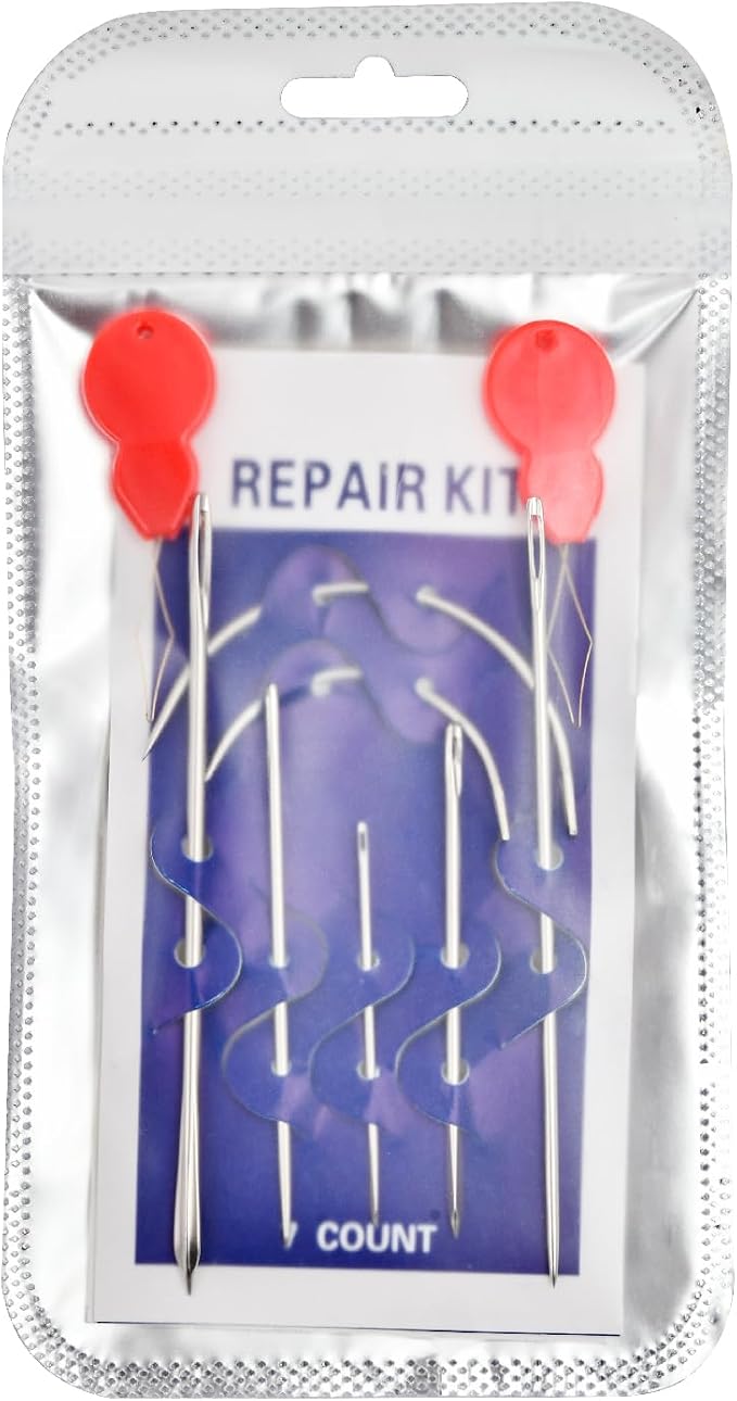 Heavy Duty Hand Sewing Needles Kit, 21 PCS Leather Sewing Needles with 15 Leather Hand Sewing Needle and 6 Curved Needle for Home Upholstery, Leather Needles for Hand Sewing
