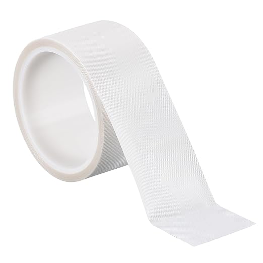 PATIKIL Heat Resistant Tape, 2.4 Inch x 33 Feet High Temperature Tape PTFE Adhesive High Heat Tape Waterproof for Vacuum Sealer Machine Insulation Protection, White, 0.13mm Thick