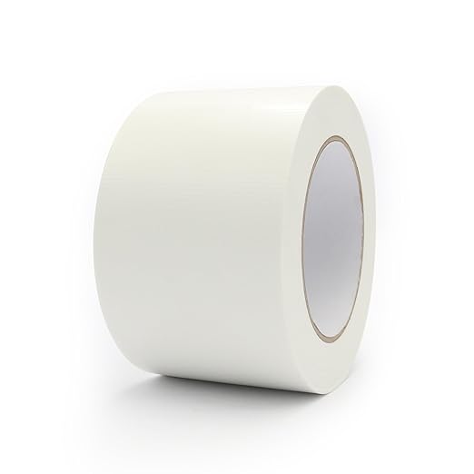 Heavy Duty Duct Tape 3 Inch X 33 Yards, 8.5 Mil Thickness, Multi Purpose White Duct Tape, No Residue, Waterproof, Tear by Hand - for Indoor Outdoor Repairs, Industrial, Professional Use