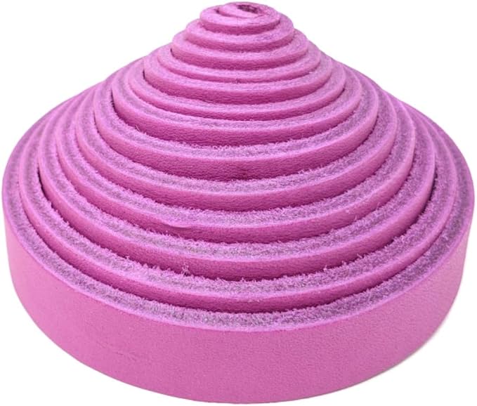 Leather Strap for Crafts & Jewelry | 72 Long × 5/8" Wide × 1/8" Thick (7-8oz) | Genuine Leather Strips for Crafts, Projects or Repairs - Magenta | 5-Pack