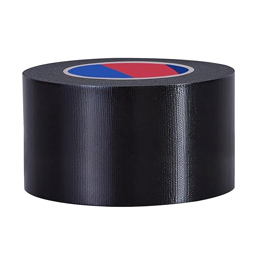 Black Heavy Duty Duct Tape, 3 Inch x 55 Yards, Industrial Grade Waterproof & UV Resistant, Strong Adhesive for Indoor Outdoor Repairs, Crafts, Home Improvement, Moving Packing and DIY Projects