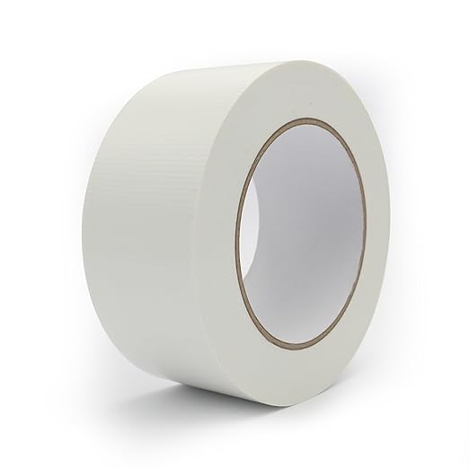 Heavy Duty Duct Tape 2 Inch X 33 Yards, 8.5 Mil Thickness, Multi Purpose White Duct Tape, No Residue, Waterproof, Tear by Hand - for Indoor Outdoor Repairs, Industrial, Professional Use