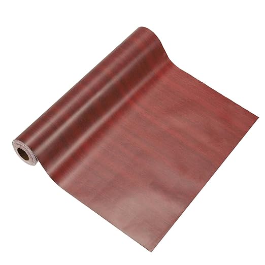 PATIKIL Wood Grain Tape 12" x 32 ft, Self-Adhesive Wood Texture Repair Tape Realistic Wooden Effect Patch for Furniture Cabinets Floor Walls, Walnut