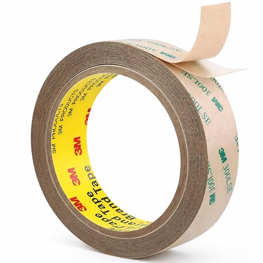 3M Double Sided Tape 300LSE 1.0" x 36Ft Clear, 1 Pack | Heavy Duty Adhesive Tape for Electronics, Laptop & Phone Repairs, Arts, Crafts, Leather Work, Card Making