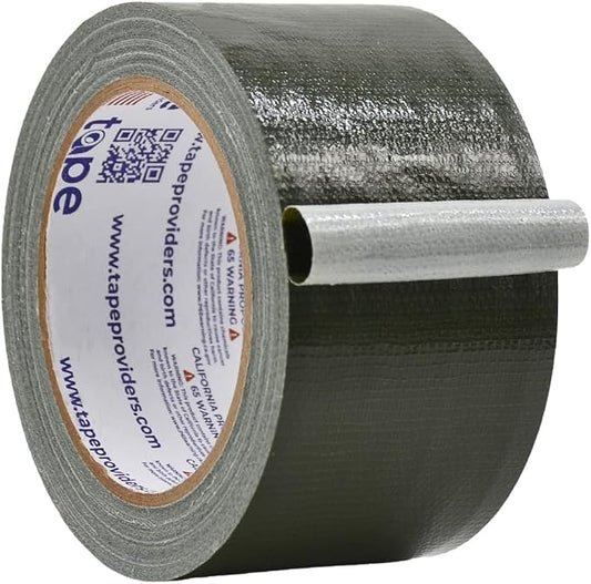 WOD DTC10 Advanced Strength Industrial Grade Olive Drab Duct Tape, 2.5 inch x 60 ft. Waterproof, UV Resistant For Crafts & Home Improvement