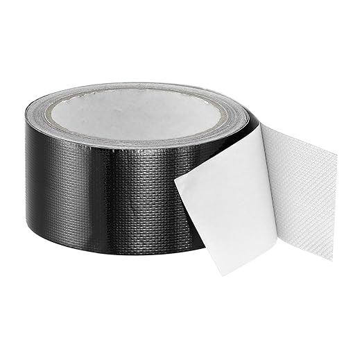 PATIKIL Awning Repair Tape 2" x 26ft Waterproof Canvas Tape High Adhesive Tear Repair Patch Kit for PVC Tarpaulin Tent Awning Fabric RV Sail Boat Cover, Black