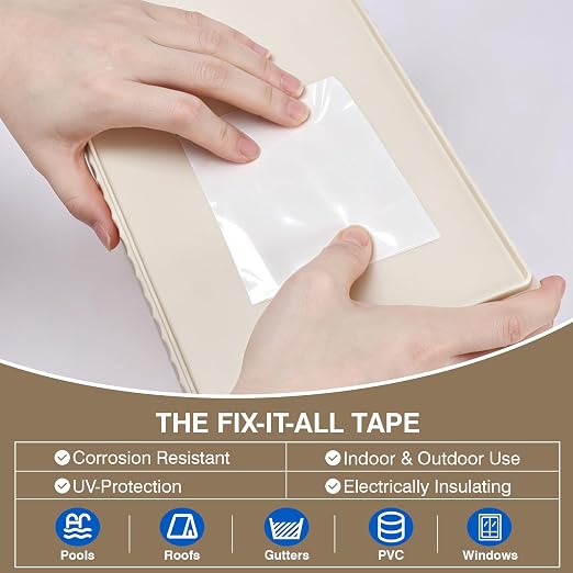 CHANGTIKEJI 2 Rolls Vapor Barrier Seam Tape, 4" x 180 ft Heavy-Duty Polyethylene Tape, Waterproof PE Sealing Tape for Crawl Space, Underlayment, Housewrap, Plastic Liners, Duct Tape Alternative