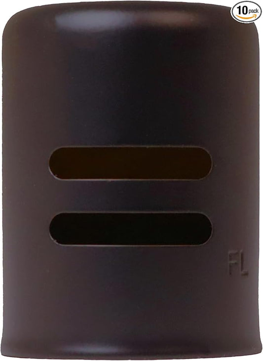 Westbrass D201-10-12 1-5/8" x 2-1/4" Solid Brass Air Gap Cap Only, Non-Skirted, Oil Rubbed Bronze (10-Pack)
