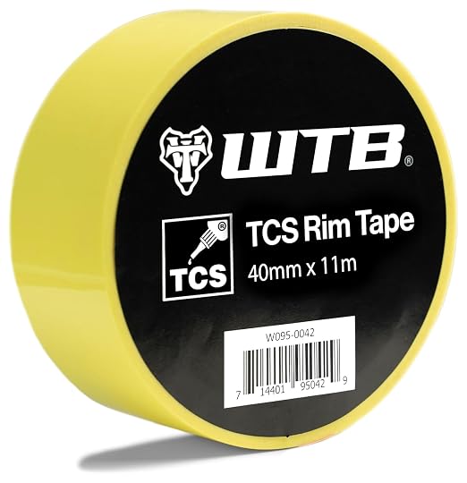 WTB Tubeless Bicycle Rim Tape (40mm x 11m) Easy Tubeless Setup & Airtight Seal - Compatible with All Tubeless Rims | bike-rim-tape