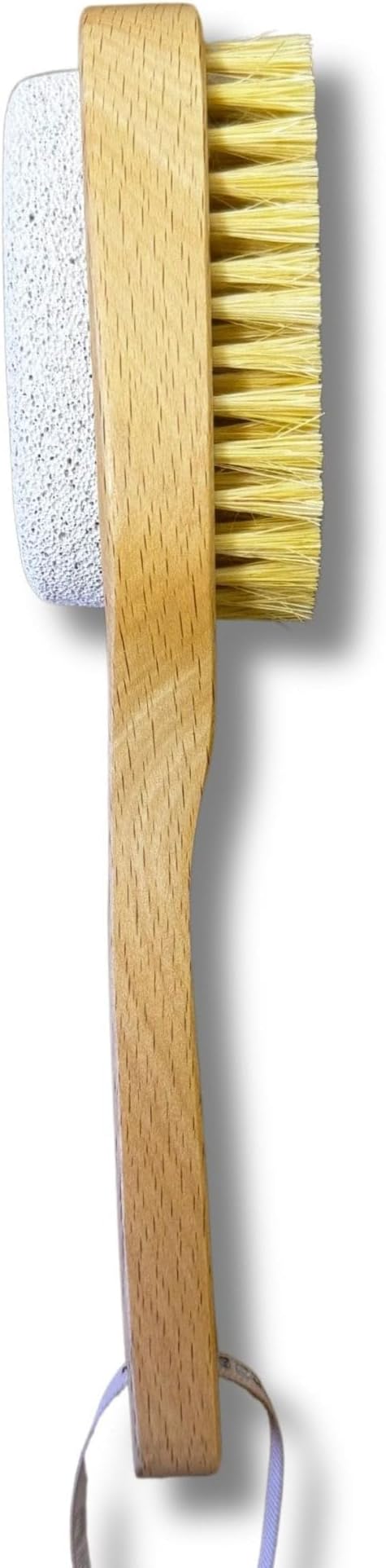 Eco Bath London Natural Pumice and Sisal Foot File - Dual Sided Callus Remover for Feet, Pumice Stone Heel Scrubber with Sisal Brush, Pedicure Foot Exfoliator for Dry Hard Skin, Women and Men