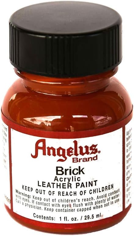 Angelus Acrylic Leather Paint - 1 Ounce, Brick