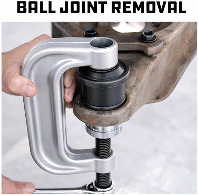 Powerbuilt 14 Piece Master Ball Joint Adapter Set, Fits for 2WD and 4WD Cars Trucks and SUV Ball Joint Tool, Compatible for Ball Joint Replacement and Repair - 940581