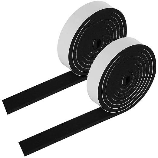 High Density Foam Tape - 1'' x 1/4'' x 13Ft Weatherproof Adhesive Prevent Condensation Heat Resistant Flame Retardant Weather Stripping Easy to Cut & Install & Remove for Car Doors Pipes Windows