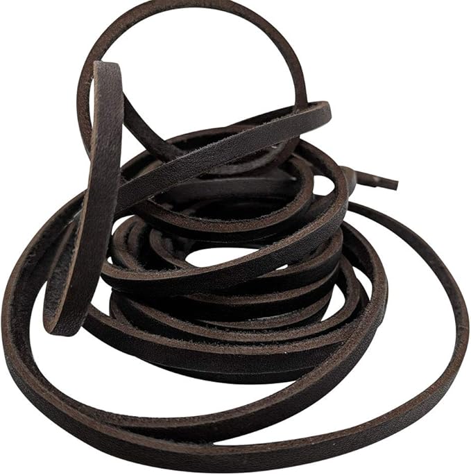 TOFL 72" Baseball Glove Lace Strips - Flat Shaped Cowhide Leather Lacing for Gloves, Mitts & DIY Repair