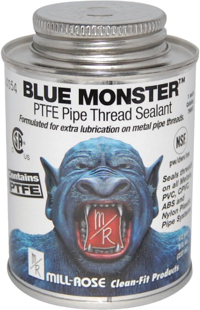 Millrose 76003 Monster Heavy-Duty Industrial Grade with PTFE, 8 Fl. Oz, Blue
