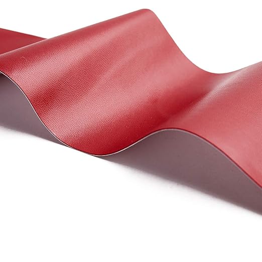 Leather Repair Patch Tape Burgundy Dull-Red 3 x 60 inch Self Adhesive Leather Repair Tape for Furniture, Car Seats, Couch, Sofa, Office Chair, Vinyl Repair Kit