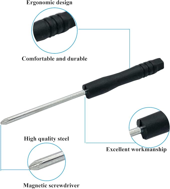 120 pcs Nickel Plated Tip Screws Pointed Cross Slot Leather Accessories 12 Sizes Belt Screws Include M2*3-M2*6, M2.5 * 3-M2.5 * 8, M3*3-M3*8 with 2mm Screwdriver for Belt Buckle Wallet Handbag Purse