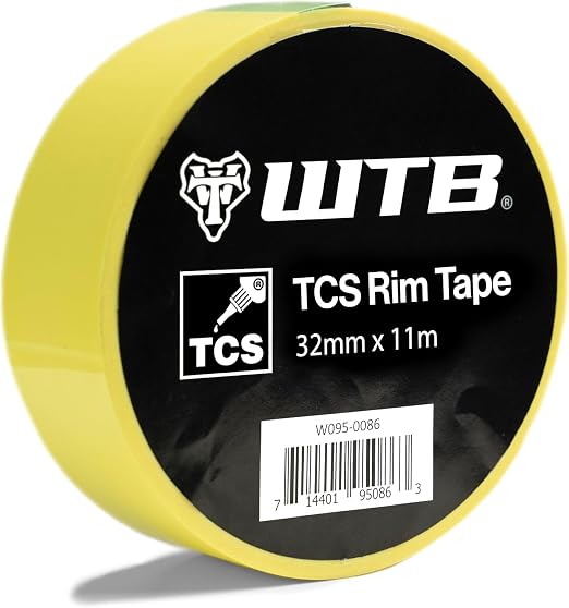 WTB Tubeless Bicycle Rim Tape (32mm x 11m) Easy Tubeless Setup & Airtight Seal, Compatible with All Tubeless Rims | bike-rim-tape