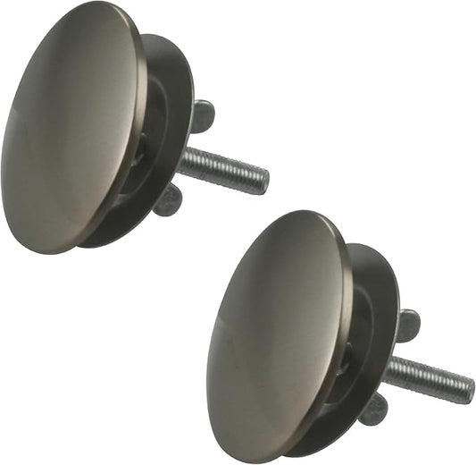 Westbrass D202-07 2" Kitchen Sink Hole Cover, Satin Nickel (2-Pack)