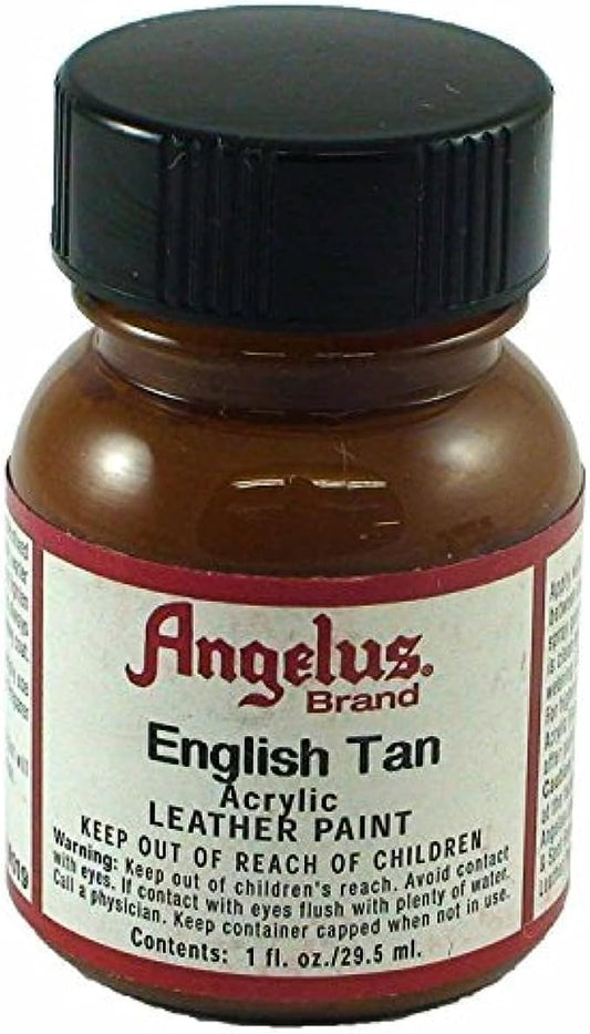 Angelus Brand Acrylic Leather Paint Water Resistant 1 oz - Select Your Color (#19 English Tan)