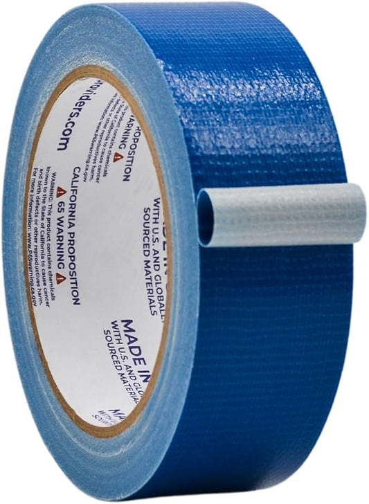 WOD DTC10 Advanced Strength Industrial Grade Dark Blue Duct Tape, 1.5 inch x 60 ft. Waterproof, UV Resistant For Crafts & Home Improvement